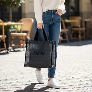 Dior Mesh Black Tote Bag, NWT